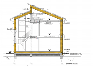 Plan Passivhaus Schnitt